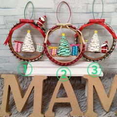 クリスマスリース〈1個〉　ハンドメイド【受注後製作品】