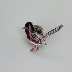 英国　ブリティシュ ワイルドライフ　『 スズメ 』　ピンバッジ   British wildlife  鳥　バード　バッチ　ビンテージ　Barbour バブアー レトロ　昭和 　( BAT1390 )