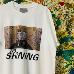 シャイニング メンズ Tシャツ 半袖 レトロ リプリント 新品 ホワイト SHINNING 映画 ホラー アバンギャルド お洒落 ホワイト