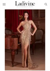 Ladivine スパンコール ドレス 披露宴 美人コンテスト ミス・コリア