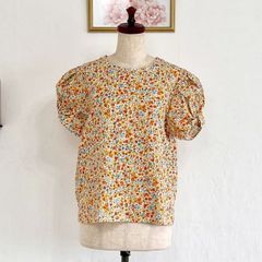 未使用品 ZARA 総柄 小花柄 トロピカルブラウス トップス L