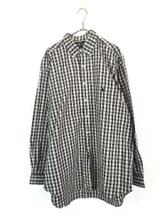古着 90s Ralph Lauren 「BIG SHIRT」 マルチ チェック ポケット付 BD シャツ L 古着