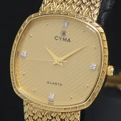 ★美品 CYMA シーマ 腕時計 604X クォーツ 4PD ゴールド スイス製 ☆美品 CYMA シーマ 腕時計 604X クォーツ 4PD ゴールド スイス