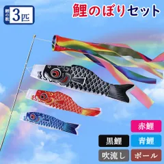 鯉のぼり　3mセット　ピカピカ太郎鯉　中古品 pikapika-p5-1.jpg