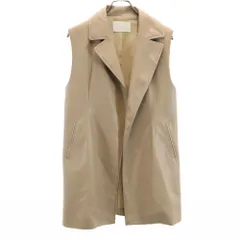 エイミーイストワール フェイクレザー ベスト F ベージュ eimy istoire レディース