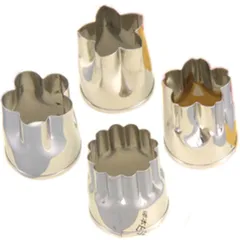 【人気商品】霜鳥製作所 野菜 抜き型 小 4個セット 18-8ステンレス 日本製 134