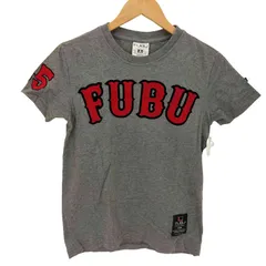 フブ FUBU MUSCLE FIT フェルト ロゴ クルーネック S/S Tシャツ チビT Y2K レディース import：S のサムネイル