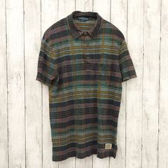 【 POLO RALPH LAUREN 】ポロラルフローレン チェック柄 ポロシャツ グリーン系 M