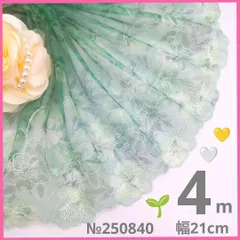 【ラスト　訳あり　2.5+1.8=4.3m】№250840 チュールレース