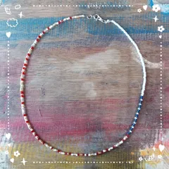 カラフルビーズネックレス　チョーカー　ブレスレット