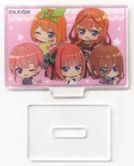 【中古】アクリルスタンド・アクリルパネル 集合(ピンク) アクリルミニスタンド 「映画 五等分の花嫁」