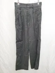 ◇ Θ DES PRES デプレ ストレッチ タックパンツ サイズ34 ブラック レディース P  【1408200016651】