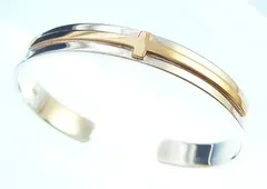 送料無料 シルバー925 金色クロス 巻きつきバングル かわいい シンプル 普段使い おしゃれ クリスマス 誕生日 silver925 シルバーアクセ C型バングル ブレスレット ユニセックス メンズ レディース 十字 無くなり次第終了 売り切り商品 在庫処分