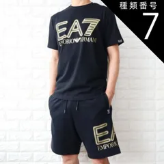 種類7:ネイビー/XS エンポリオ アルマーニ EA7 Tシャツ＋ハーフパンツ セットアップ メンズ ブラック ネイビー 2024年春夏 新着 3DPT37