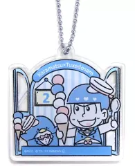 【中古】キーホルダー・マスコット(キャラクター) カラ松×タキシードサム(窓) 「おそ松さん×サンリオキャラクターズカフェ アクリルキーホルダー」 大阪＆名古屋＆福岡限定