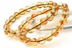 ファントム入り シトリン　10mm　ブレスレット 1個売り パワーストーン 天然石 _B1331-10