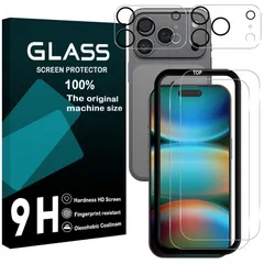 【数量限定】iphone17 】 pro max フイルム フイルム 【2枚】+ レンズフィルム 枚セット-国産AGC旭硝子 【2枚】 アイホン17promax 液晶保護フィルム 【2+2 アイフォン17プロ マックス ガイド枠付き 強化ガラス さらさら あい