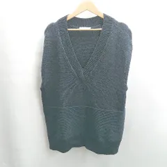 ◇ Θ AMERICAN HOLIC アメリカン ホリック ニット ベスト サイズF ネイビー メンズ E  【1502060043861】