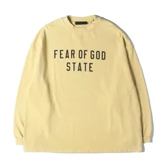 【新品】FEAR OF GOD フィアオブゴッド Tシャツ サイズ:M / 24AW FOG ESSENTIALS ヘビー ロングスリーブ Tシャツ (HEAVY LONGSLEEVE TEE) / イエロー系(AMBER) / トップス【メンズ】