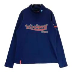サイズ：L LE COQ GOLF ルコックゴルフ  裏微起毛 ハイネック 長袖Tシャツ  ネイビー系 [240101419274] ゴルフウェア レディース ストスト