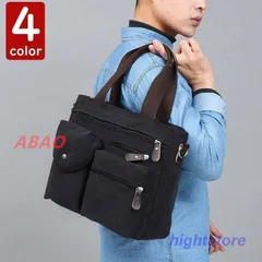 【新商品が大人気です！】ショルダーバッグ メンズ トートバッグ キャンパスバッグ ビジネスかばん 手提げバッグ 肩掛けバッグ 韓国風 A4対応 PC収納 おしゃれ 大容量