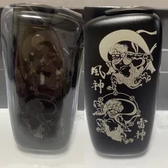 風神 雷神 両面加工 プルームエックス アドバンスド Ploom X ADVANCED ブラック 黒 和柄 和彫り 新品 未使用 送料無料 オリジナル カスタム