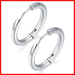 【即日発送】swars フープピアス ピアス リングピアス 男女兼用 両耳 2個 金属アレルギー対応