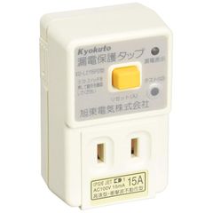 エルパ(ELPA) 漏電保護タップ 8極8芯用 15m ホワイト LH-151B 0
