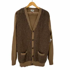 エルエルビーン L.L.Bean くるみボタン 千鳥格子柄 カーディガン メンズ import：L のサムネイル