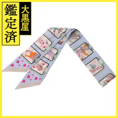 HERMES エルメス　ツイリー　STORY　ブルーペール／ローズ／ヴェール　063875S 09　【207】2147100492668のサムネイル
