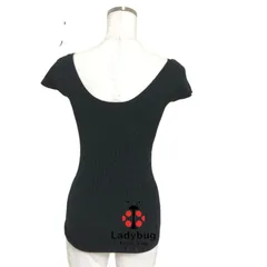 ダブルスタンダードクロージング レディース ニット ラウンドネックセーター 半袖 半袖ニット フレンチスリーブ アランニット 黒 ブラック ダブスタ 美品 秋冬 トップス 上品 きれいめ シンプル おしゃれ 大人カジュアル