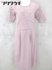 ◇ GIRL ガール 膝下丈 ベア ワンピース レース カットソー アンサンブル サイズM ピンク レディース 【中古】 【1104070000690】