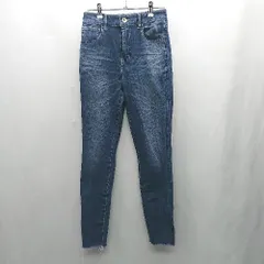 ◇ Θ rienda リエンダ カットオフ スキニー ストレッチ デニムパンツ ジーンズ サイズ26 ブルー レディース E  【1501230002486】