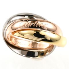 Cartier カルティエ トリニティリング MM スリーカラー 3連リング K18 SIZE:46 Au750 クラシック 指輪