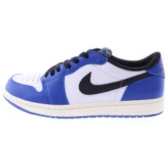 NIKE (ナイキ) AIR JORDAN 1 RETRO LOW OG エアジョーダン 1 レトロ ゲームロイヤル ローカットスニーカー ブルー US9.5/27.5cm CZ0790-140