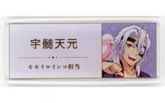 【中古】バッジ・ビンズ 宇髄天元(角型) 「鬼滅の刃 in 東武動物公園 描き下ろし 動物稽古ver. トレーディングアクリルネームプレート ver.A」