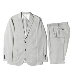 BLACK LABEL CRESTBRIDGE ブラック レーベル クレストブリッジ ストレッチ コードストライプ テーラードジャケット & スラックスパンツ セットアップ グレージャケット | サイズ:L /パンツ 76【メンズ】【中古】