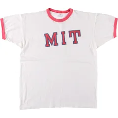 古着 80年代 チャンピオン Champion トリコタグ MIT マサチューセッツ工科大学 カレッジ リンガーTシャツ USA製 メンズXL相当/eaa566760
