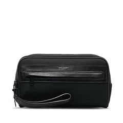 サンローラン グルーミングケース セカンドバッグ ポーチ 635166 ブラック ナイロン レザー メンズ SAINT LAURENT【214-34881】のサムネイル