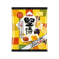 カルビー 堅あげポテト 七味とごま油味 60g×12袋のサムネイル