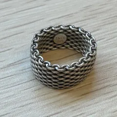 ティファニー シルバー サマセット メッシュリング　SV925　8.4g