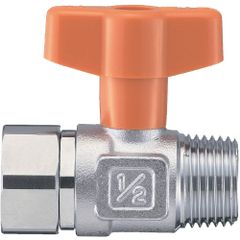 新品 ハンドルワンタッチ着脱 ナット付ボールバルブ ナット回転 パッキン別売 SANEI(サンエイ) V66B-13