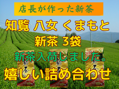新茶入荷しました‼︎!全国 送料無料 一番茶 日本茶 煎茶  緑茶 新茶  母の日 健康 高級茶(知覧茶 八女茶 くまもと茶）100g✕3袋セット  八十八夜