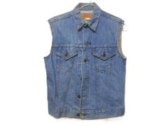 vintage Levi デニムベスト Lサイズ アメリカ製 USA製 - メルカリ