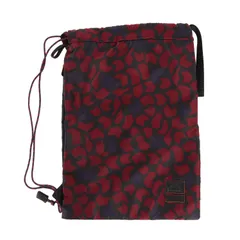 美品 MARNI マルニ PORTER Silver Print collection ジオメトリック ワンショルダー ナップサック DRAWSTRING BAG リュック バックパック ネイビー ボルドー ブルー 吉田カバン コラボ 日本製【メンズ】のサムネイル