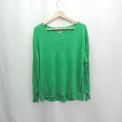 ◇ ⊇ Spick & Span Vネック 長袖 ニット セーター サイズ表記なし グリーン系 レディース E  【1503050046374】