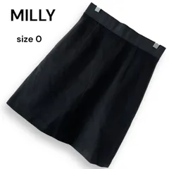 MILLY ミリー　ミニスカート　ブラック　サイズ0 新品 2025年最新】ミリーミニスカート黒の人気アイテム - メルカリ