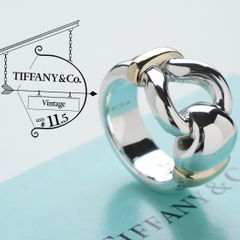 エルメス　エクリプス　リング　48 HERMES エルメス エブリン エクリプス パンチング シルバー
