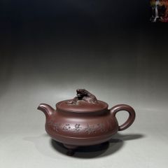 希少 紫砂提梁壺 南瓜意匠 彫刻細工 茶道具 煎茶道具 古美術 - メルカリ