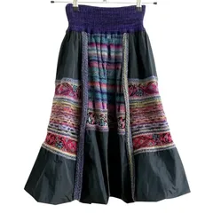 M.&KYOKO スカート　ニットスカート 新品☆M.&KYOKO☆ニットスカート☆カラフル☆エムアンドキョウコ